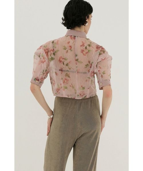 トップス CLANE SHEER FLOWER SHORT SLEEVE SHIRT CLANE(クラネ)のSHEER FLOWER SHORT SLEEVE SHIRT通販 | 集英社