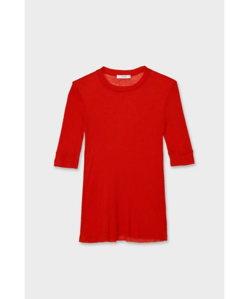 CINOH チノ　テンセルカシミヤクルーネックTシャツ　新品 CINOH(チノ)】 テンセルカシミヤリブTシャツ｜PARIGOT ONLINE