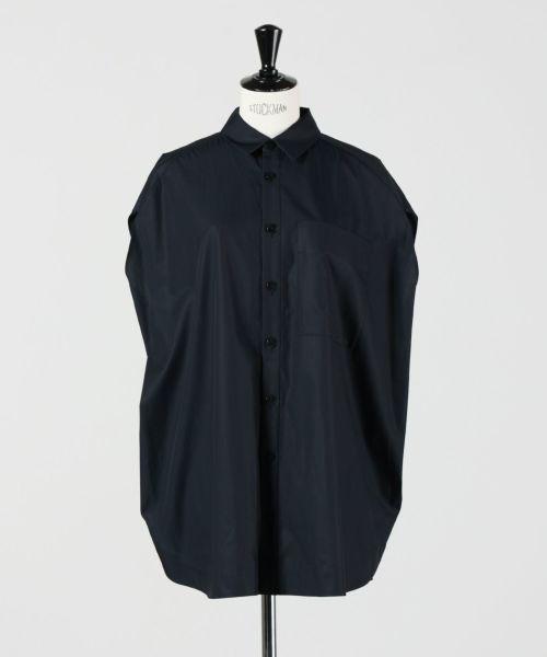 25AW】ENFOLD エンフォルド / CIRCLE SLEEVELESS-SHIRT