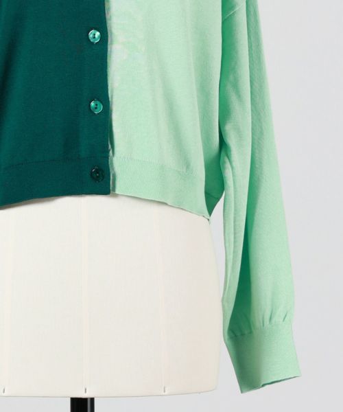 ENFOLD(エンフォルド)】 BICOLOR CARDIGAN｜PARIGOT ONLINE