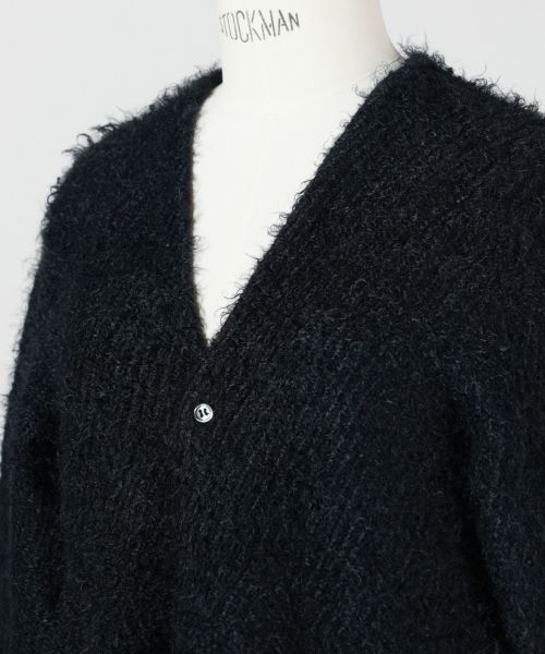 chika kisada チュールニットカーディガン　ブラック　サイズ2 chika kisada チュールニットカーディガン ブラック サイズ2 - メルカリ