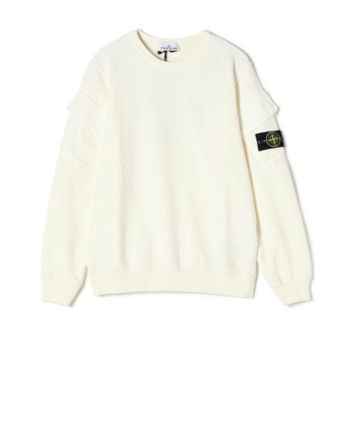 関税送料無料【STONE 】BRUSHED ORGANIC COTTON FLEECE Stone Island BRUSHED ORGANIC COTTON FLEECE HOODIE Grey