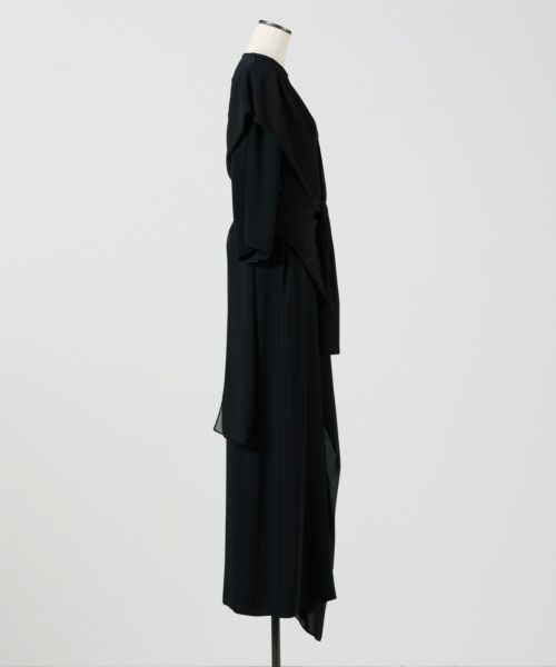 MM6 メゾンマルジェラ ベルトシャツドレス　38 ブラック MM6 Maison Margiela(エムエムシックス メゾン マルジェラ