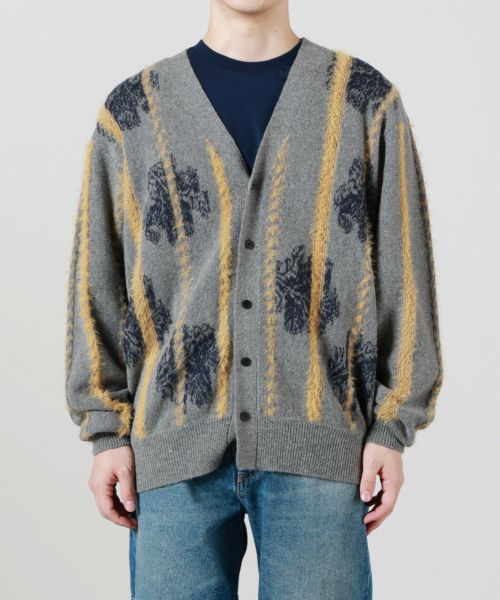 ＜新品　未使用　送料無料＞ TOGA VIRILIS　ニット カーディガン TOGA VIRILIS】WOOL JACQUARD KNIT CARDIGAN