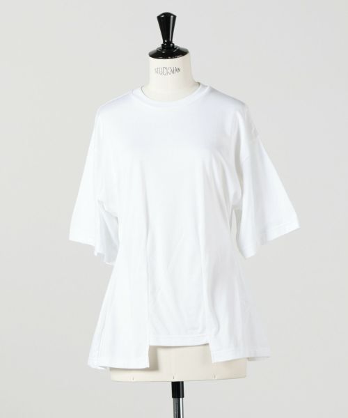 エンフォルド SHAPE T-SHIRT ホワイト ENFOLD(エンフォルド)｜SHAPE T-SHIRT/Tシャツ/ホワイト の通販