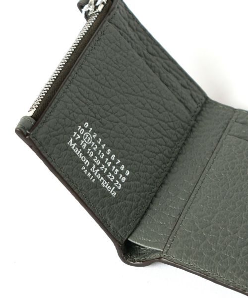 Maison Margiela(メゾンマルジェラ)】 レザー3つ折りウォレット