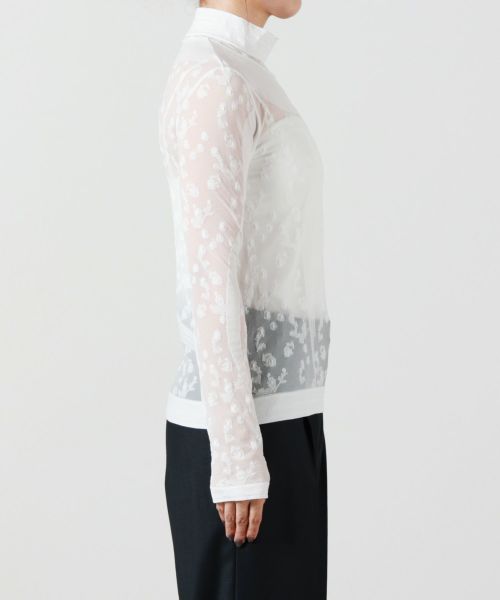 Mame Kurogouchi(マメ クロゴウチ)】 Knitted High Neck Top