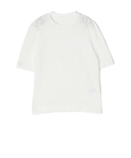 Mame Kurogouchi(マメ クロゴウチ)】 Knitted Crew Neck Top