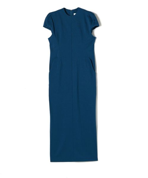 マメクロゴウチCotton Jersey Dressネイビー Mame Kurogouchi(マメ クロゴウチ)】 Cotton Jersey Flared