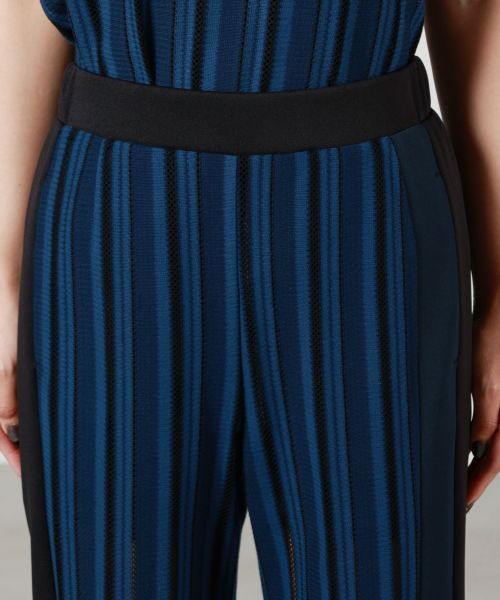 MameKurogouchi ラッセルジャージートラウザー ストライプパンツ Mame Kurogouchi Russell Jersey Flare Trousers - Altamira