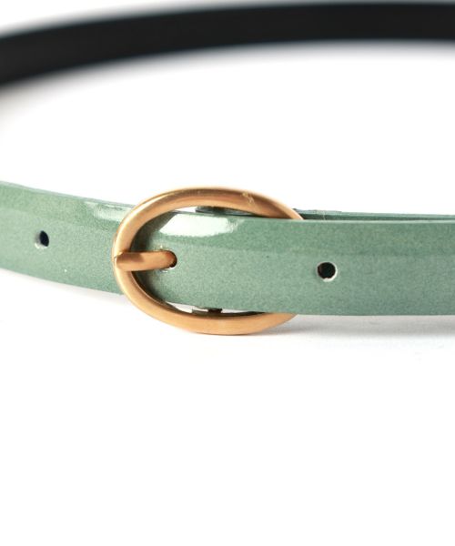 小物 mame Cow Hide Leather Narrow Belt Cow Hide Leather Narrow Belt - black - Mame Kurogouchi