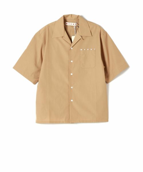 MARNI(マルニ)】 オーガニックポプリン製 ボーリングシャツ