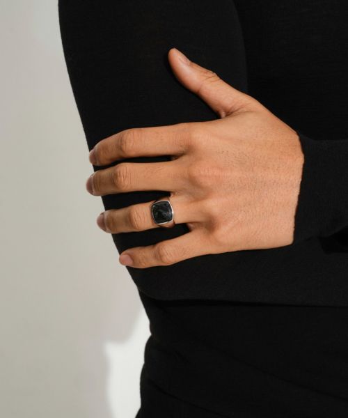 TOMWOOD Cushion Larvikite(M) リング サイズ60 TOMWOOD トムウッド Cushion Larvikite (M) クッション