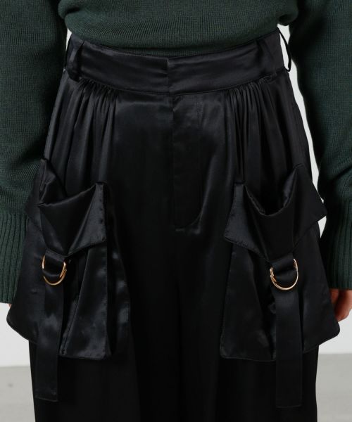Chloe(クロエ)】 シルクサテン製フルイド カーゴパンツ｜PARIGOT