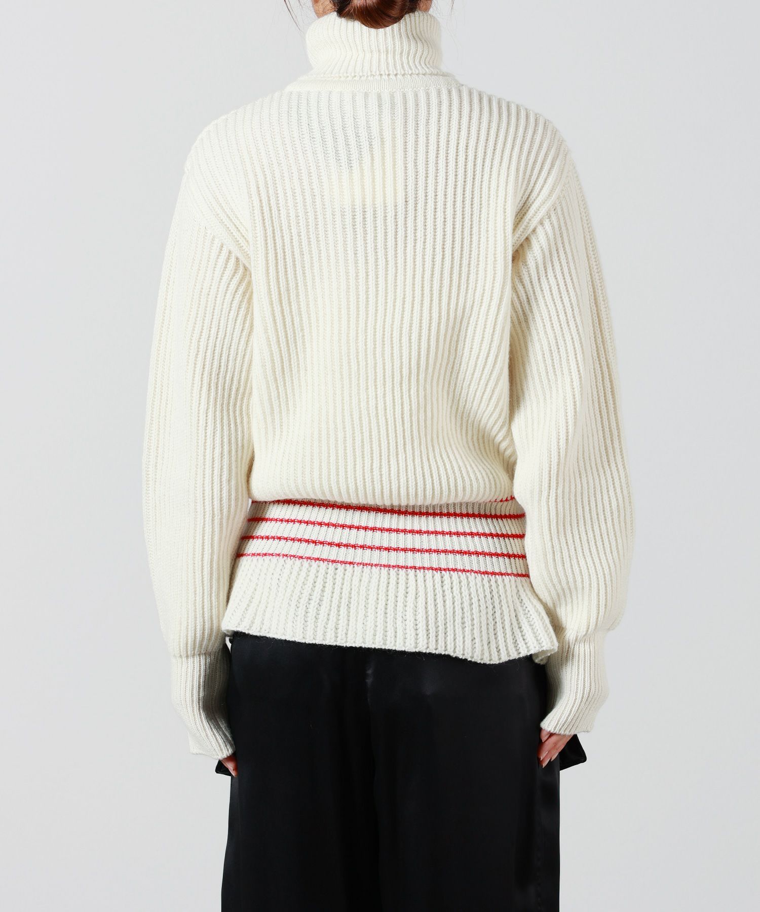 Chloe(クロエ)】 ウール&モヘアニット製オーバーサイズ ロゴ  