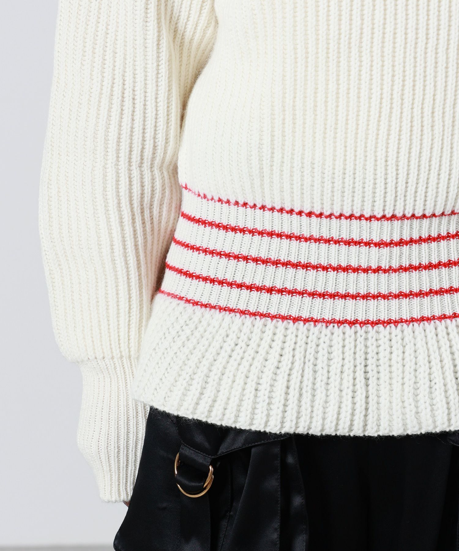 Chloe(クロエ)】 ウール&モヘアニット製オーバーサイズ ロゴ  