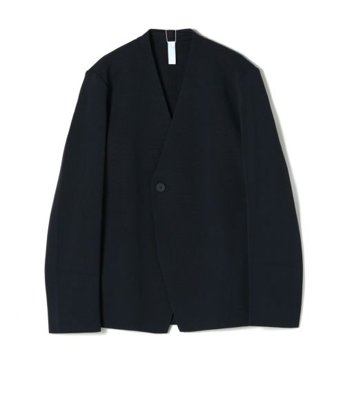 CFCL ノーカラージャケット CFCL - Milan Rib Double Breasted Collarless Jacket | ALTERFATE