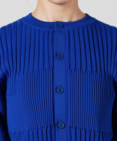 CFCL 新作カーディガン FLUTED LUCENT GLITTER PUFF SLEEVE CROPPED CARDIGAN