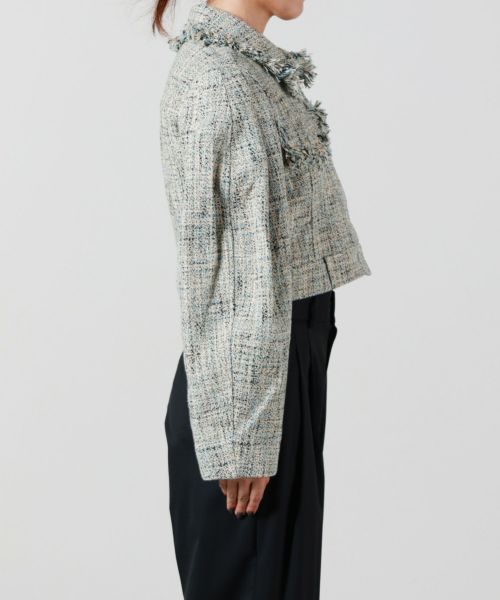 GANNI(ガニー)】 SHORT TWEED JACKET｜PARIGOT ONLINE（パリゴオンライン）
