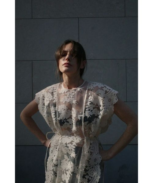 CLANE(クラネ)】 FLOWER SHEER LACE LONG TOPS｜PARIGOT ONLINE