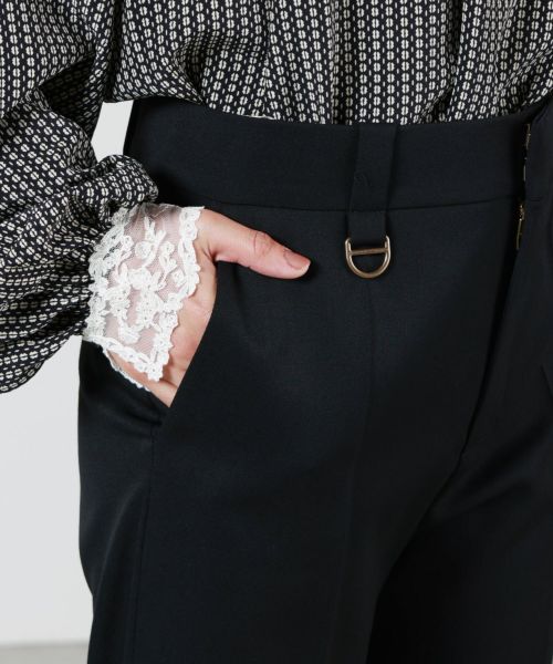 Chloe(クロエ)】 ウールグレインドプードル製テーラードパンツ