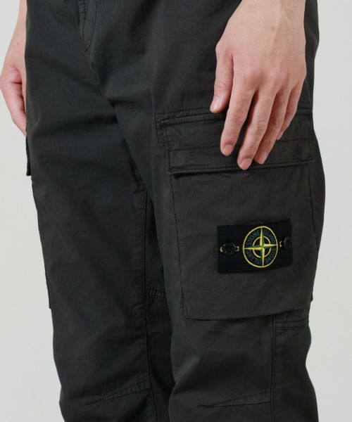 STONE  ブラックカーゴパンツW31 STONE ISLAND ブラック カーゴパンツ W31