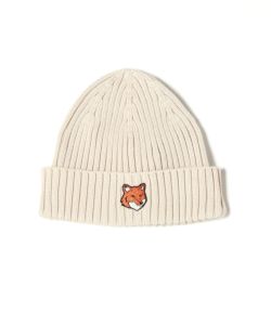 ★新品★即発送★ maison kitsuneメゾンキツネ ニット帽 ビーニー MAISON KITSUNE メゾンキツネ ニットキャップ/ビーニー/BOLD FOX