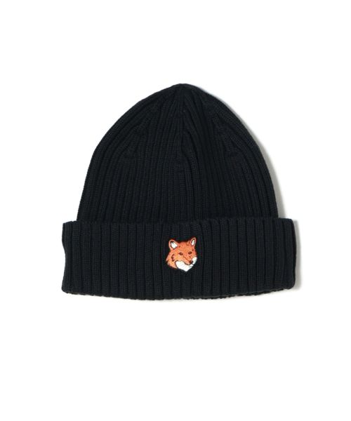 ☆MAISON KITSUNE☆ フォックスヘッド ビーニー ニット帽 MAISON KITSUNE(メゾンキツネ)】 フォックスヘッド ビーニー