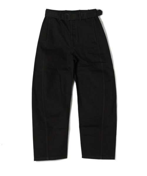 LEMAIRE ルメール ソフトボリュームパンツ コットン ブラック LEMAIRE♢ソフトボリュームパンツ