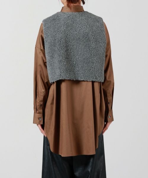 SACRA(サクラ)】 POODLE FUR SHORT VEST｜PARIGOT ONLINE（パリゴ