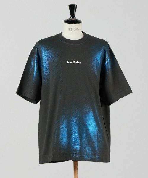 Acne Studios ロゴTシャツ XS ダスティブルー Acne Studios ロゴTシャツ XS ダスティブルー