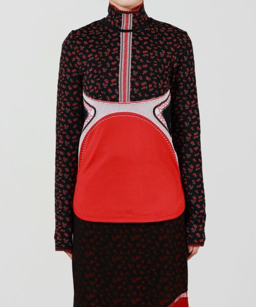 mame - mame kurogouchi マメ クロゴウチ 20AW PARIGOT別注 Multi-Grid Roll Neck Knit Top ハイネックジャガードニットセーター MM20FW-KN510 ブラック ホワイト 1 楽天市場】mame kurogouchi マメ クロゴウチ 20AW PARIGOT別注