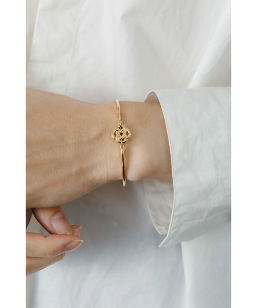 h'eres(ヒアーズ)】 OUROBOROS SIGNET BANGLE GOLD｜PARIGOT