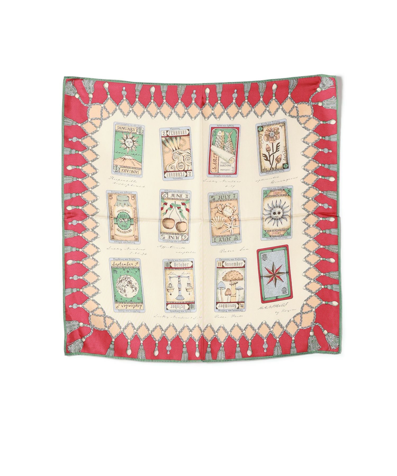 manipuri(マニプリ)】 ＜シルクスカーフ65＞タロット｜PARIGOT ONLINE