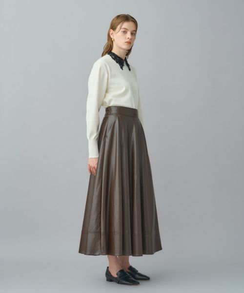 PARIGOT(パリゴ)】 エコレザーヘムパネルスカート｜PARIGOT ONLINE