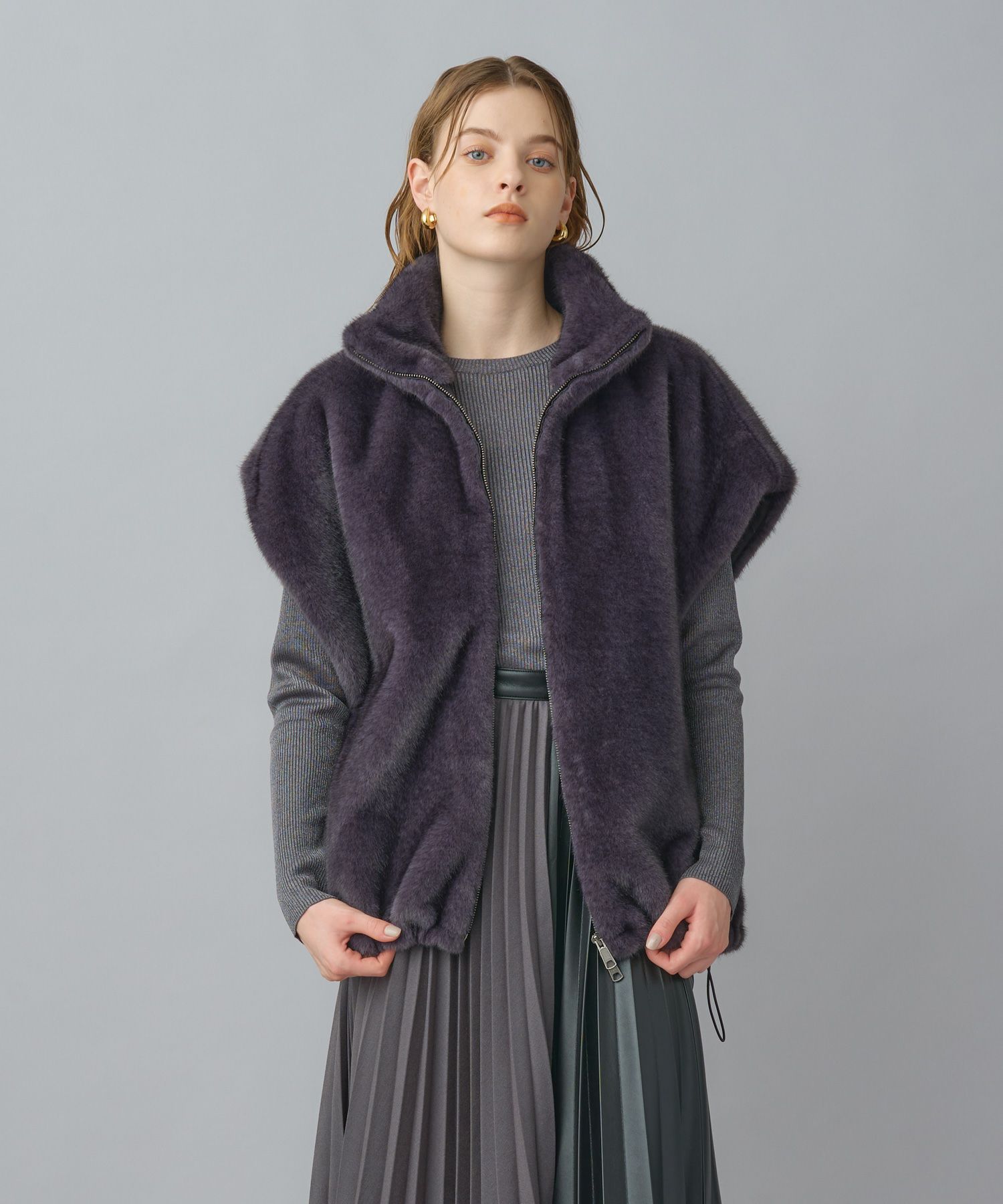 PARIGOT(パリゴ)】 ドローストリングファーベスト｜PARIGOT ONLINE