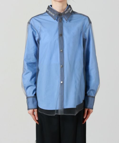 Chika Kisada(チカ キサダ)】 PARIGOT別注 刺繍チュールカバーシャツ