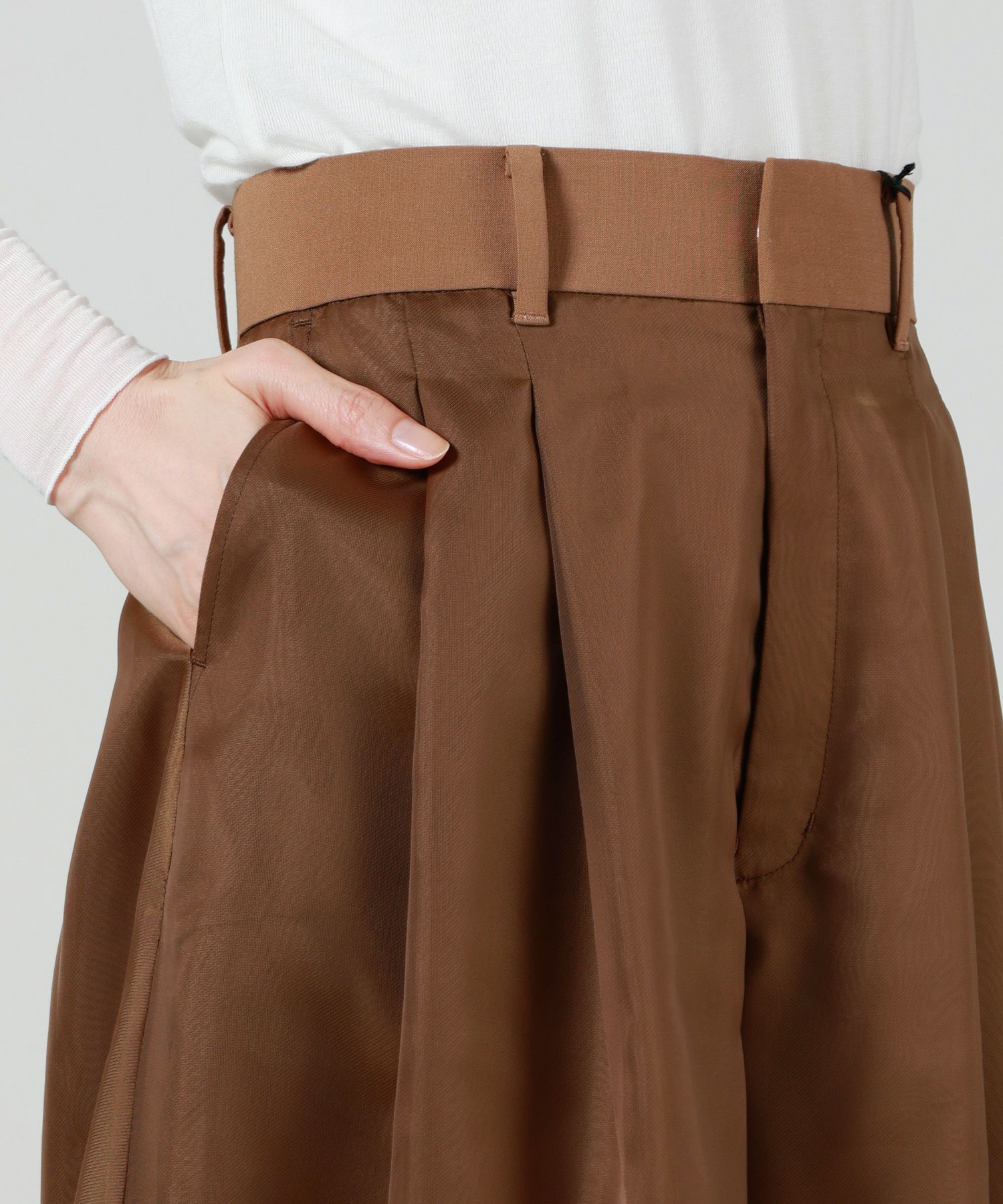 HYKE(ハイク)】 SHEER WIDE PANTS｜PARIGOT ONLINE（パリゴオンライン）