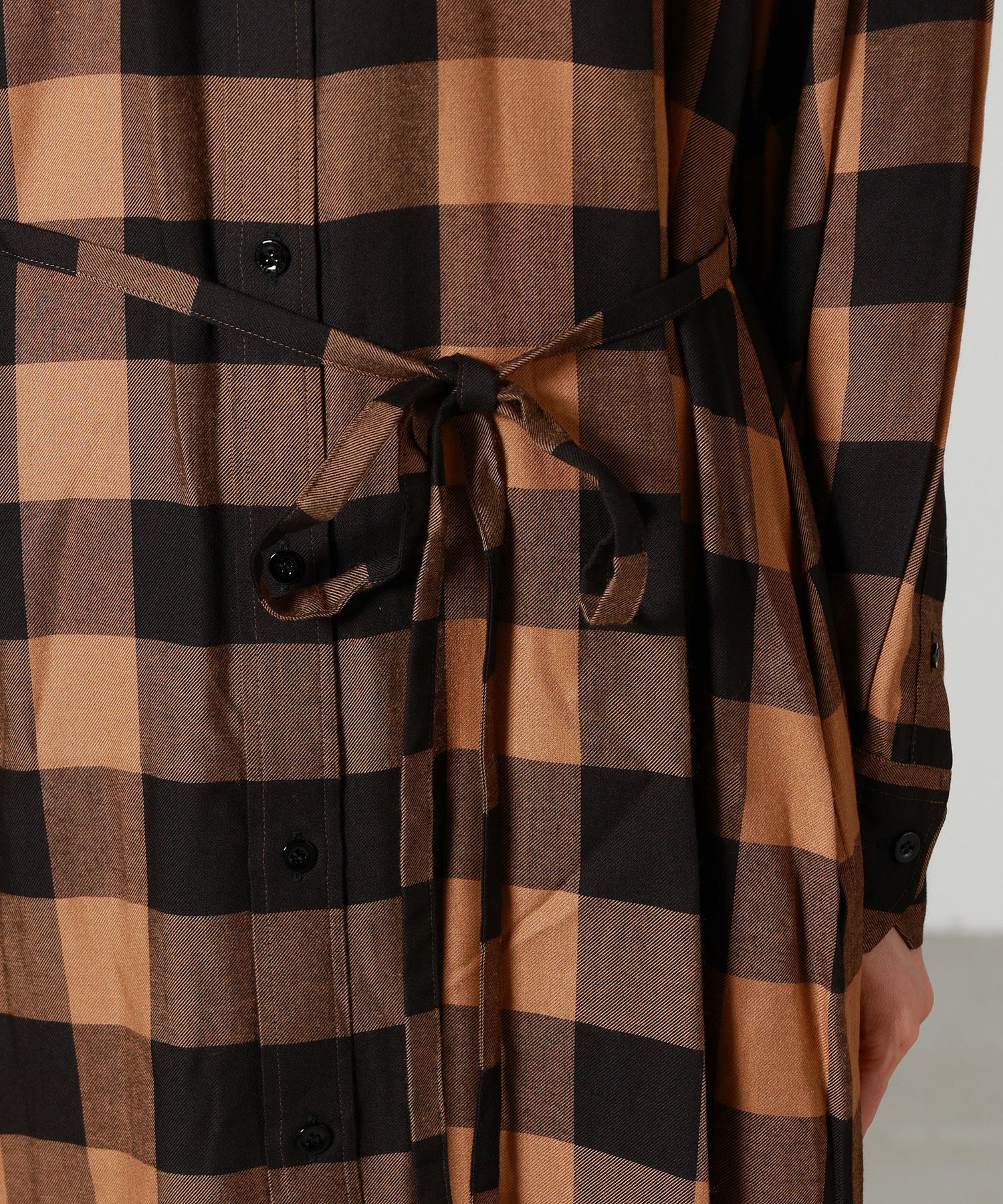 HYKE(ハイク)】 RAYON PLAID DRESS｜PARIGOT ONLINE（パリゴオンライン）