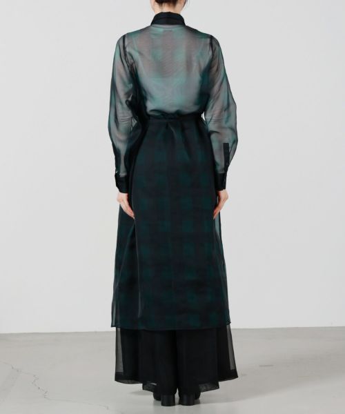 HYKE(ハイク)】 SHEER PLAID DRESS｜PARIGOT ONLINE（パリゴ