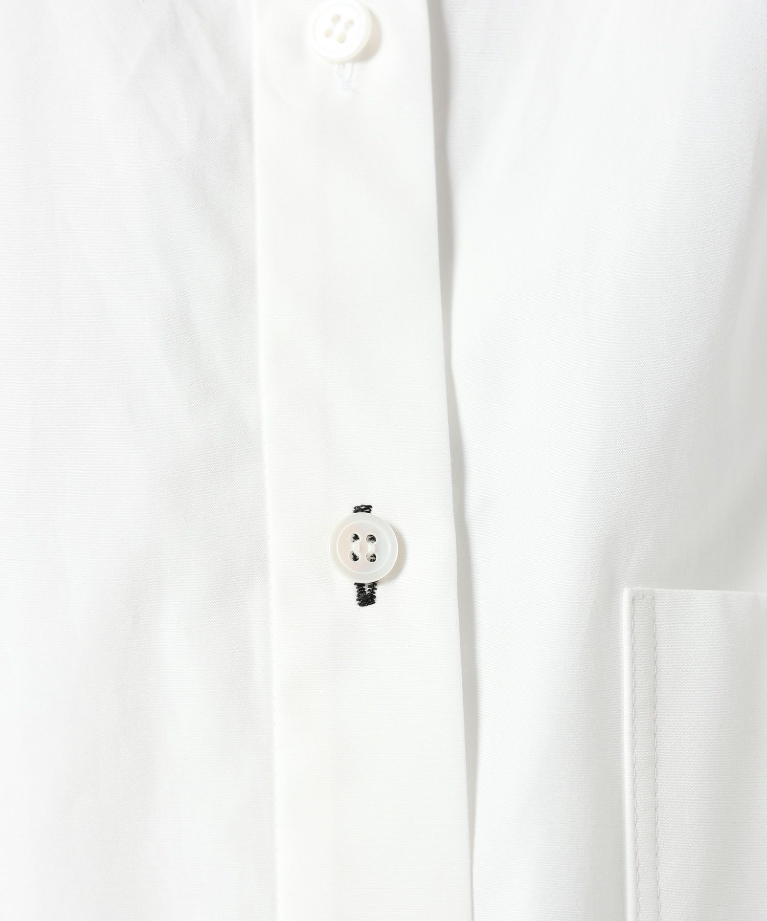 ENFOLD 25aw NAPE SHIRT エンフォルド 長袖シャツ ホワイト ENFOLD