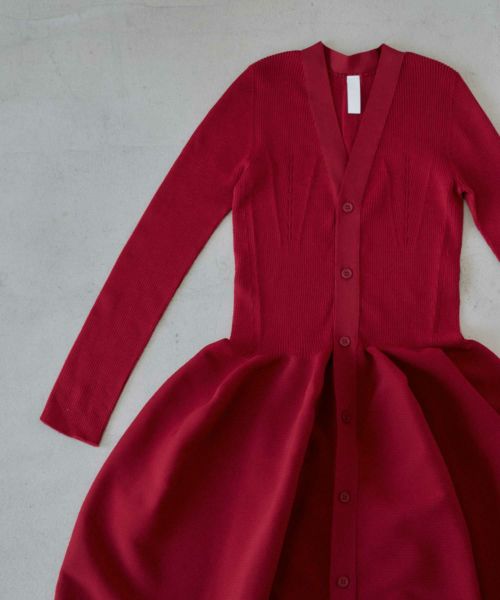 CFCL(シーエフシーエル)】 POTTERY LONG SLEEVE CARDIGAN DRESS