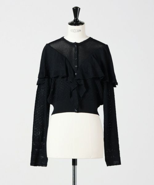 FETICO(フェティコ)】 LACE KNIT CAPE CARDIGAN｜PARIGOT ONLINE