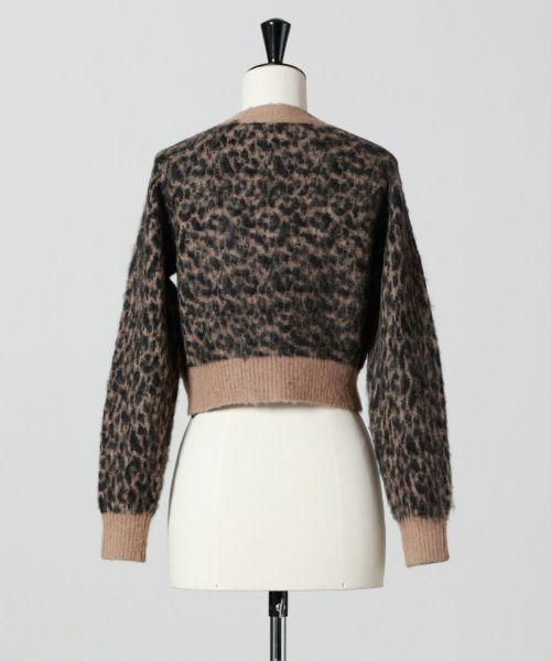 FETICO カーディガン FETICO(フェティコ)】 JACQUARD KNIT V NECK CARDIGAN｜PARIGOT ONLINE