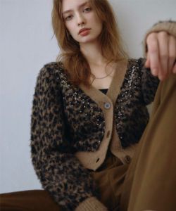 FETICO(フェティコ)】 JACQUARD KNIT V NECK CARDIGAN｜PARIGOT ONLINE