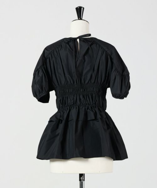 セシリーバンセン　黒シャツ Cecilie Bahnsen(セシリー バンセン)】 BROOKLYN TOP｜PARIGOT
