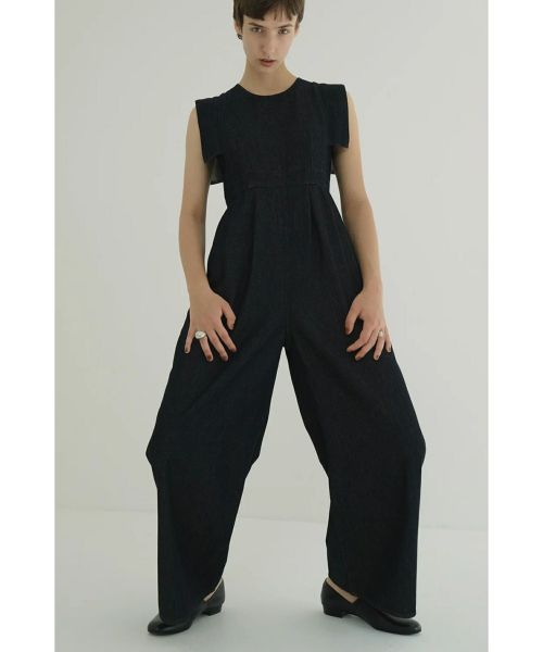 サロペット・オーバーオール・オールインワン CLANE SQUARE SLEEVE ALL IN ONE CLANE SQUARE SLEEVE DENIM ALL IN ONE（サロペット
