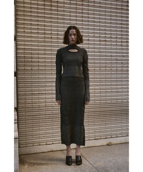 A CCORDION(アコーディオン)】 WAVY STRIPE PULLOVER｜PARIGOT