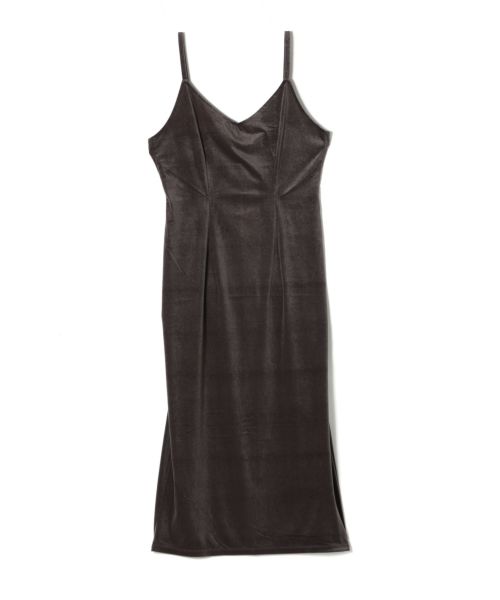 PHEENY / フィーニー　キャミソール BLACK Cotton shirring camisole -コットンシャーリングキャミソール