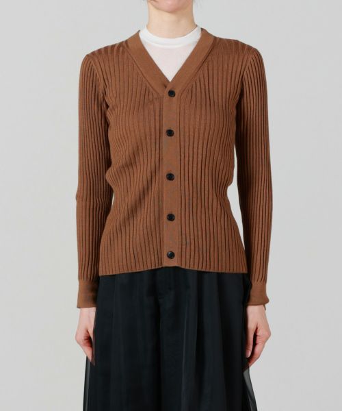HYKE(ハイク)】 WIDE RIBBED CARDIGAN｜PARIGOT ONLINE（パリゴ
